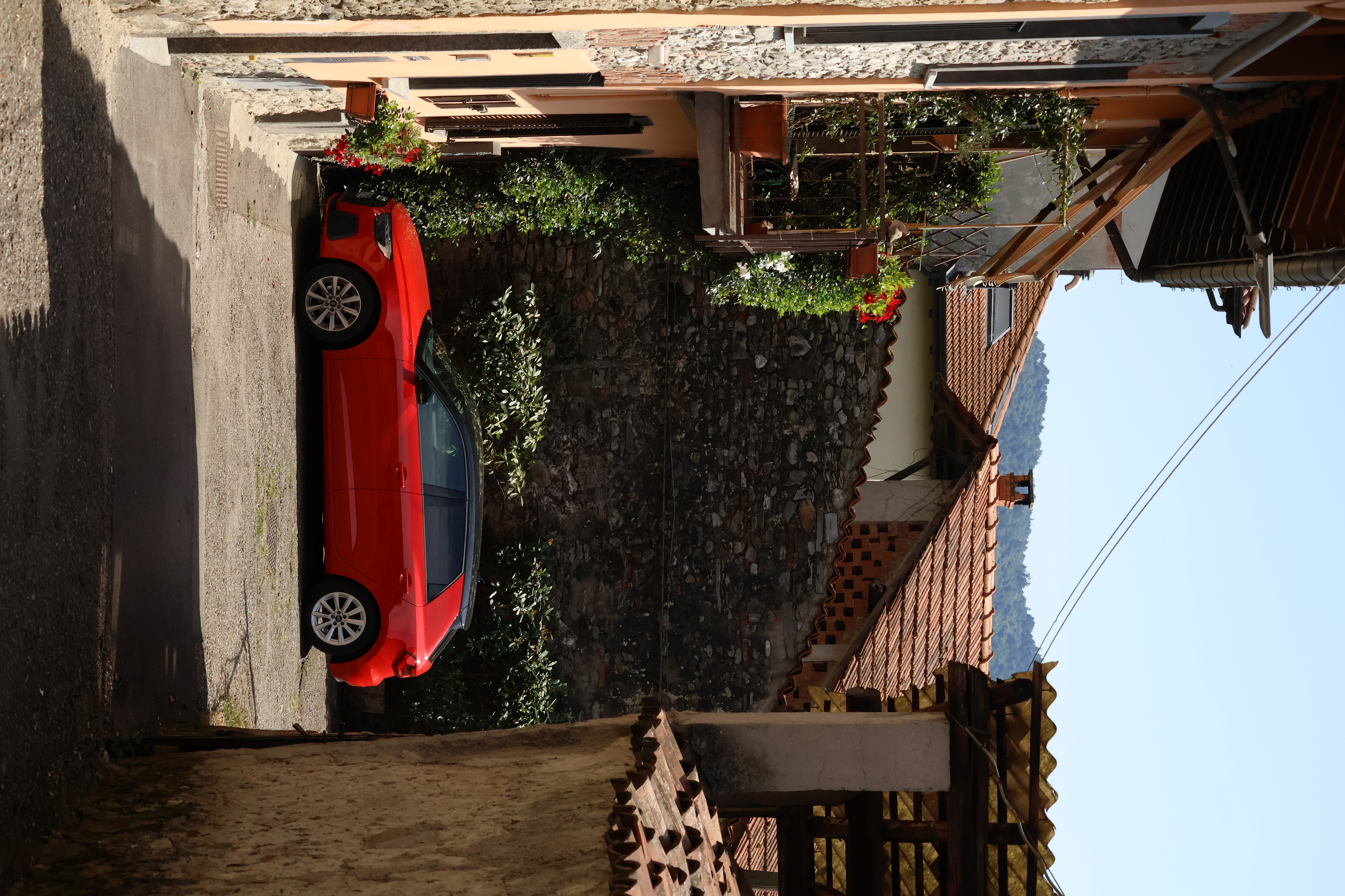 Narrow village alley