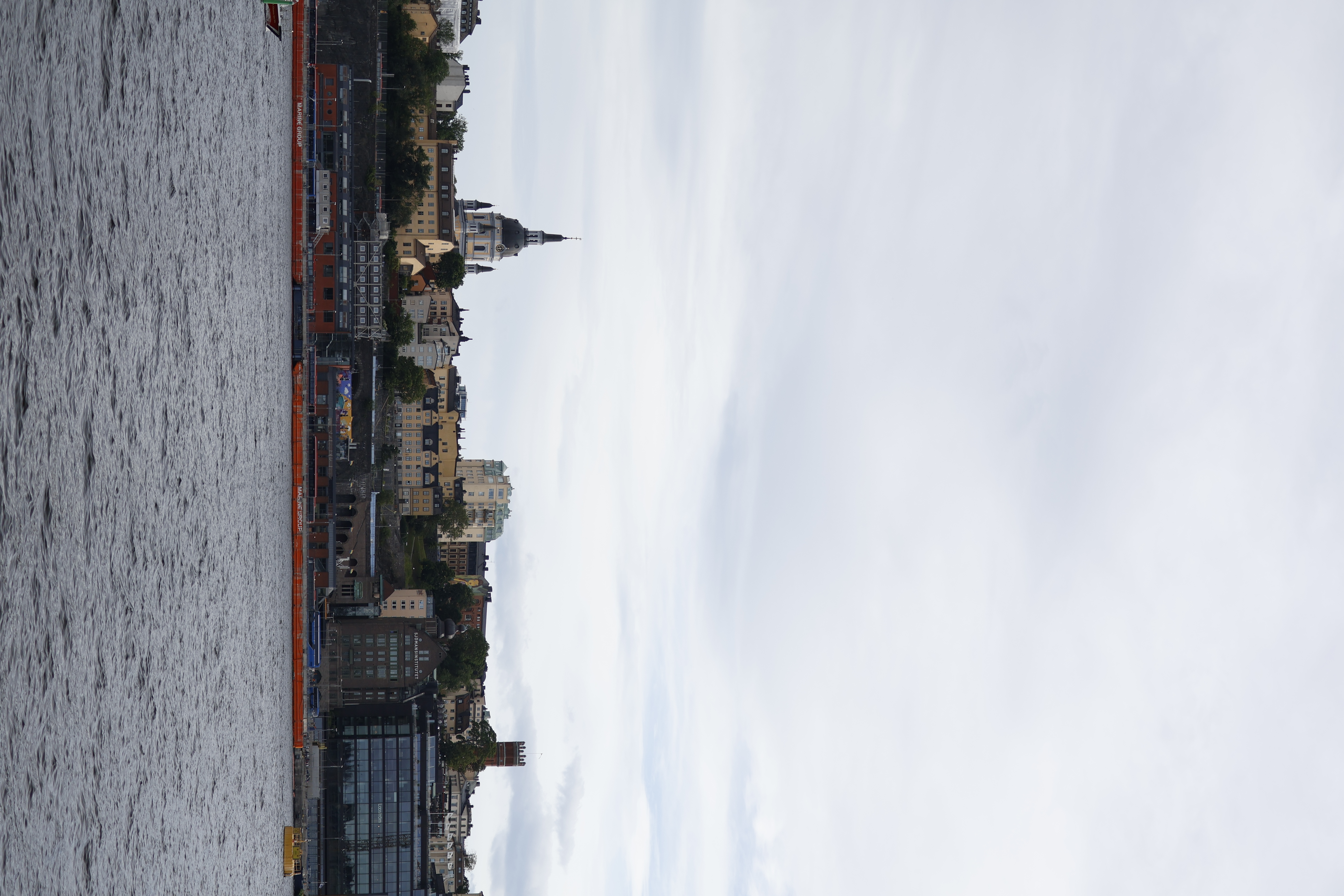Stockholm city skyline from the water